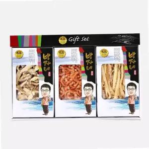 VB 3종 건어물 세트 두절 새우 표고 버섯 황태채