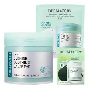 피부진정 더마토리 시카 피디알엔 흔적 진정 거즈패드 본품+리필(70매+30매) +사은품