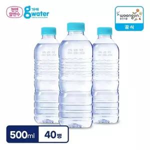 웅진식품 가야G워터 무라벨 500ml X 40병 직배송 생수