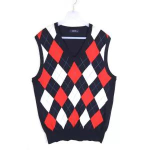 구제 헤지스 니트 조끼 남성L 면 골프 베스트 11790