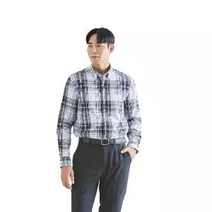 [NS홈쇼핑](강)남성체크스판셔츠(AGBSM2111)[35787753]