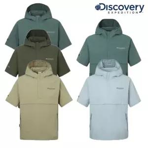 [롯데백화점]디스커버리익스페디션 남여 공용 프레시벤트 폴튼 트레이닝 반팔 아노락 DXTR7E053