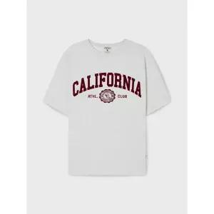 [후아유](김해점)California Lettering T-shirt(Over Fit) / WHRAG2322U