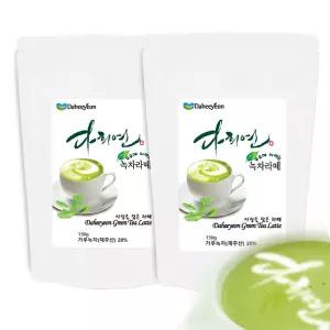 다희연 녹차라떼 150g 2개 실속 세트 말차 홈카페 GGLT150