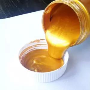 불상 금색 물감 페인트 아크릴 금박 펄 안료 대용량 은색 2L