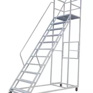 대형 작업용 사다리 공장 계단 실내 철제 2m 이동용 난간 3m