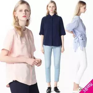 [하프클럽/]줄리아 라이크 셔츠블라우스(3종택일)-사이즈 55~88다양