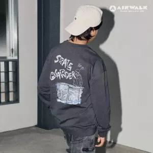 [에어워크주니어]주니어 일러스트 전사 그래픽 맨투맨 티셔츠