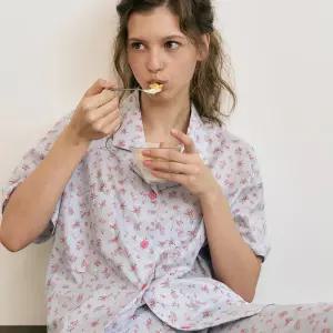 [베이직] 셀레니 반팔 여성페어 스카이블루 (60수)