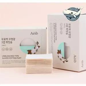 부드러운 클렌징 화장솜 200매 무형광 무표백