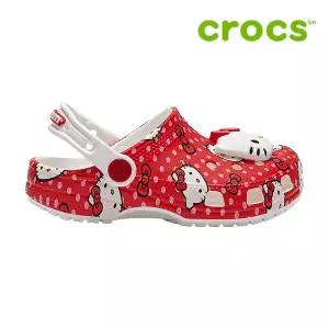 [크록스] 아동 샌들 /g1- 210576-90H / 키즈 헬로키티 레드 클래식 클로그