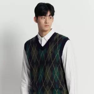 매장정품 BEANPOLE 빈폴 아가일 베스트 - 네이비 (BC5X51C54R) 1302426