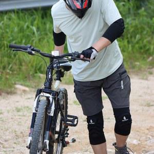 WOSAWE 오토바이 무릎 보호대 MTB 소프트 개 레이싱 지지대 스케이트보드 장비 팔꿈치 세트당 보호 4 EVA