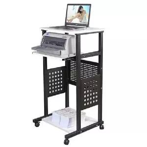 스탠드 서서하는 컴퓨터책상 데스크탑 노트북 간이