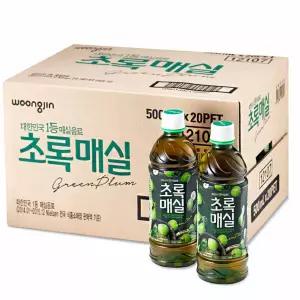 웅진 초록매실 500ml x20PET 매실주수 웅진음료 매실쥬스 웅진식품 매실음료수