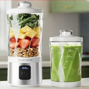 1+1 닌자 블라스트 무선 충전식 휴대용 블렌더 쉐이커 피치스톤2종세트