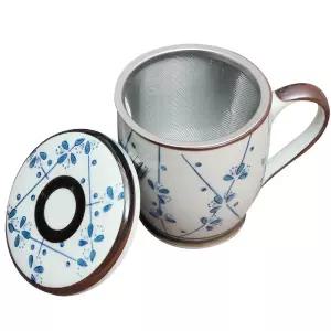 설화 녹차 뚜껑 머그컵 270ml