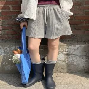 루플라 와플 이지 밴딩 반바지 87130 빅사이즈 여성의류