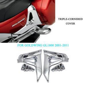 혼다 골드 윙 Gl 1800 용 트리플 코너 커버 배터리 크롬 왼쪽 오른쪽 오토바이 부품 개조 액세서리
