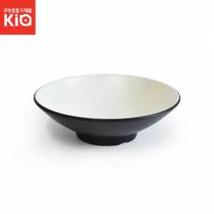 투톤 블랙앤화이트 특면기 멜라민 식당 대형 국그릇 식우동 라면 업소용면 식당면 식기 주방식 업소식 멜라