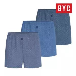[BYC] 남성 분리형 트렁크 팬티 40수 순면 더블박서 MCW6014 3매입