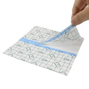 투명 방수 붕대 50개 | 6인치 x 8인치 피부 보호 테이프, 두 번째 붕대, 드레싱 테이프