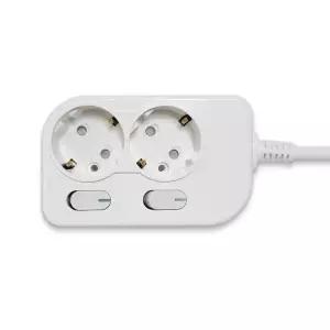 위드아이앤씨 KC인증 개별스위치 2구 10M 멀티탭 16A전기 누전 방지 절전 전형 접지멀태 KC 안전 멀티선 전