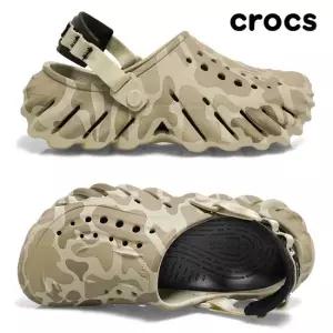 크록스 공용 에코 덕 카모 클로그 본 블랙 211981-2YJ