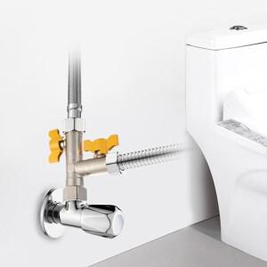 호환 구리 전기 도금 두꺼운 1/2 3 방향 4 가스 밸브 앵글 온수기 수도꼭지 스위치 션트용 볼