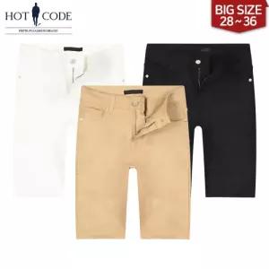 [핫코드]남자 여름 스판 면 반바지 3컬러, HC602