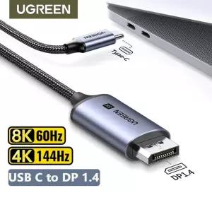 HDMITODP UGREEN USB C 8K 디스플레이 포트 14 아이폰 15 맥북 프로 아이패드용 썬더볼트 34 호환 DP 케이