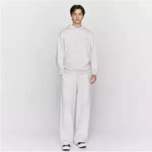 [국내정품] 지오다노 남자 원턱 와이드 트레이닝 테리 밴딩 팬츠