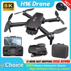 드론액세서리 KBDFA 드론 H16 GPS 전문 듀얼 카메라 Dron Quadcopter 브러시리스 항공 사진 레이저 장애물