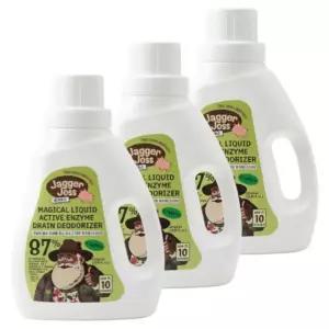 제거죠스 미생물 효소 배수구 클리너 스타터 1L 3개 싱크대 하수구 냄새 제거 세정제