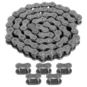 벨로네 40 롤러 체인 3피트 5개의 무료 연결 링크 포함 고카트용 탄소강 스노우블로워 스프로켓 더트