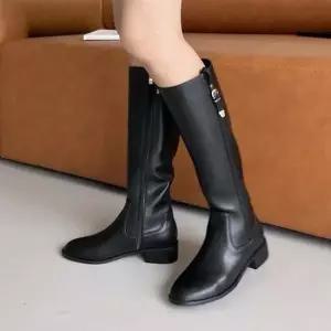 인기상품 소가죽 빅사이즈 모던 라인 여성 롱부츠 5FWY [WFJZ5V8_260405]