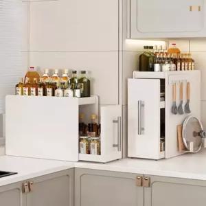 양념 수납장 정리대 조미료 틈새 수납 슬라이딩 철제