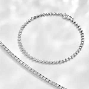 [스타필드 하남 미니골드] 14K [DIA] 하트멜리 테니스 팔찌 MBM01489