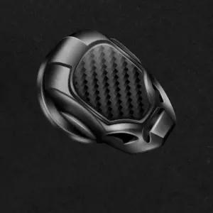 엔진 점화 시동 정지 푸시 버튼 커버 스티커 원 키 장식 스위치 자동차 실내 장식용 블랙