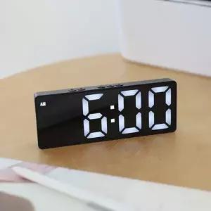 스마트 led 탁상 시계 인테리어 디지털 탁상 시계 무소음 알람