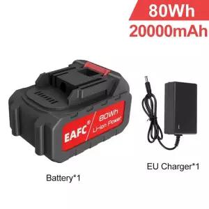 무선고압세차기 세척기 고압 차량용 물 총 18V-21V 충전식 리튬 배터리 EU 콘센트 무선 세탁기 기계 송풍기