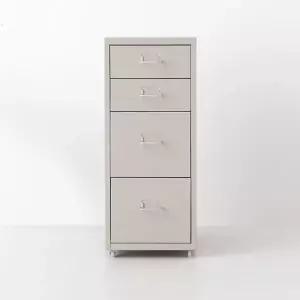 아트박스/마켓비 철제 서랍장 2.2단 이동식 서랍장 pink/white/gray