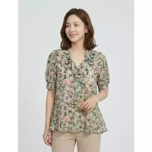 [조이너스]플라워 러플 블라우스-JU23RB2302490A