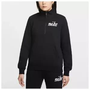 국내매장판 스포츠웨어 클럽 플리스 쿼터집업 여성 맨투맨 IQ3722-010