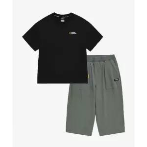 내셔널지오그래픽 NATIONAL GEOGRAPHIC KIDS K242UPB920 7부 상하세트 CARBONBLACK 5004840362 438179