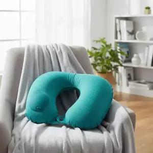초경량 에어펌프 목베개 비행기 기내 여행용 목쿠션 360도 지지대