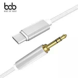 bob 메탈 자동차옥스 페브릭 Type-C AUX 3.5MM 옥스케이블 100CM 이어폰잭 스테레오케이블