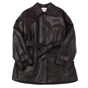 [백화점 정품] 쉬즈미스 페이크 벨티드 가죽 자켓 SWWBYP12040