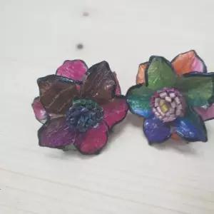 수공예품 뱀반지 가죽반지 뱀가죽 DIY 스카프걸 브로치코사지