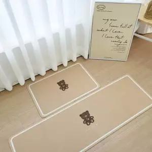 b2531 규조토 욕실 주방 현관 폭신한 곰 발매트 -대 욕실발매트 현관발매트 주방발매트